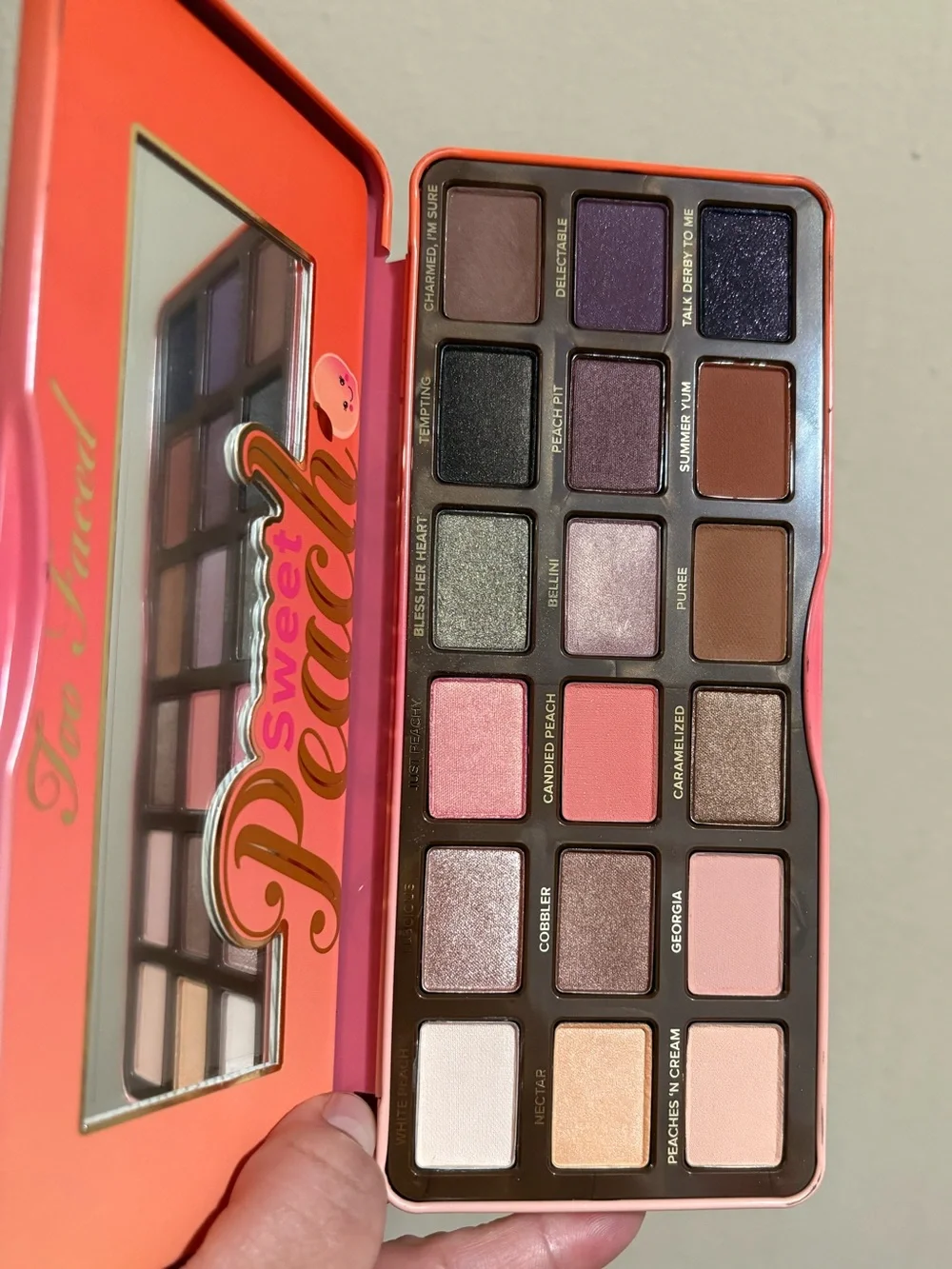 Too Faced Sweet Peach Eyeshadow Palette - Brand New Never .